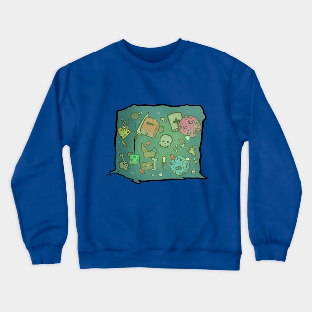 Gelatinous Dice Crewneck Sweatshirt by Mayoking